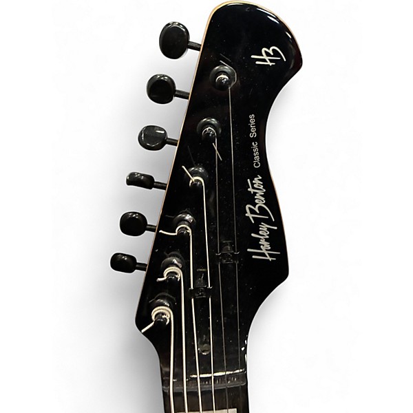 Used Harley Benton  JA BARITONE JAZZMASTER Black Solid Body Electric Guitar