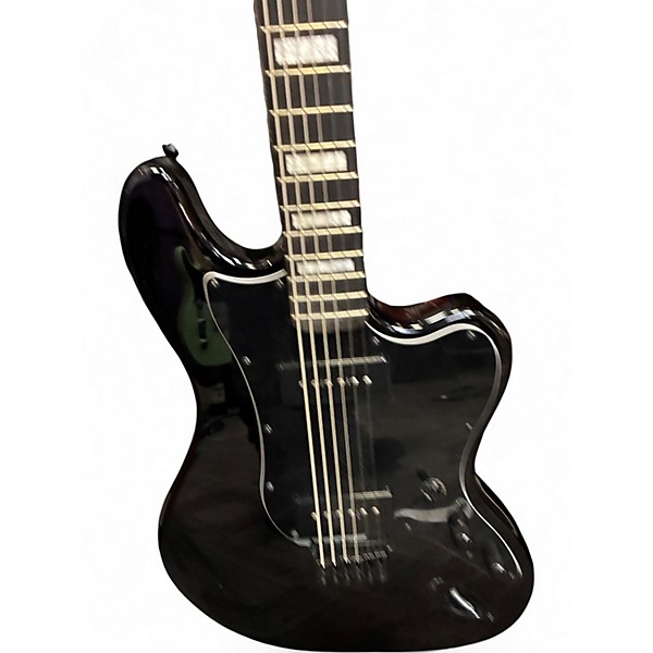 Used Harley Benton  JA BARITONE JAZZMASTER Black Solid Body Electric Guitar