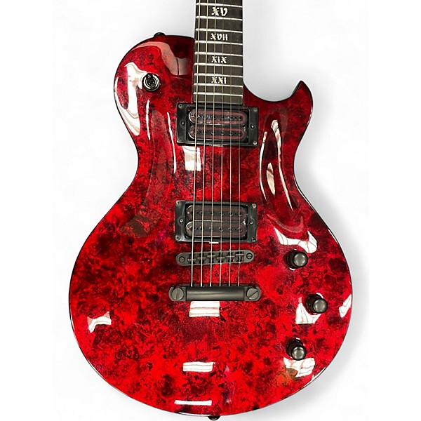 Used Schecter Guitar Research C1 Apocalypse RED REIGN Solid Body Electric Guitar