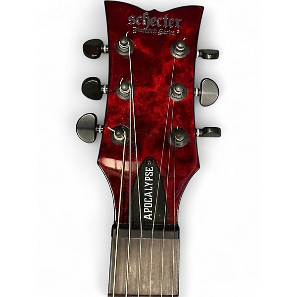 Used Schecter Guitar Research C1 Apocalypse RED REIGN Solid Body Electric Guitar