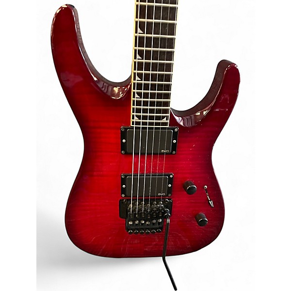 Used Jackson DKMT Dinky Trans Red Solid Body Electric Guitar
