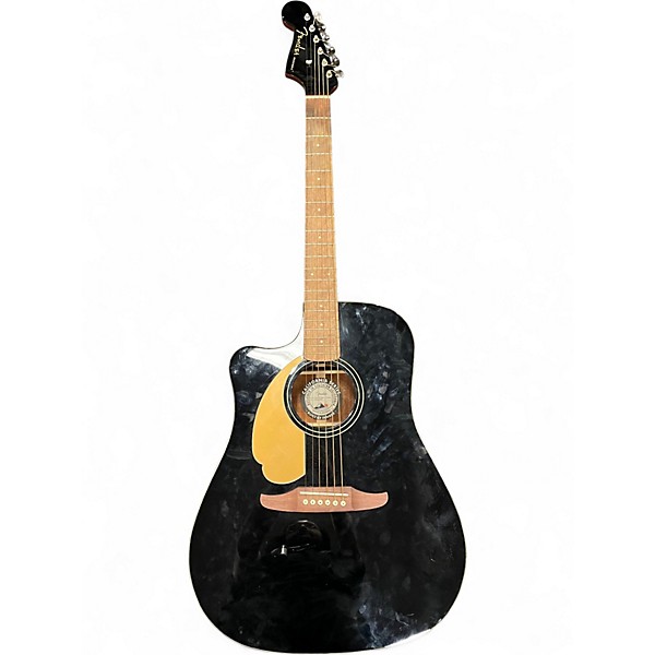 Used Fender REDONDO PLAYER LH Black Acoustic Electric Guitar