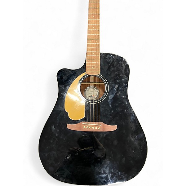 Used Fender REDONDO PLAYER LH Black Acoustic Electric Guitar