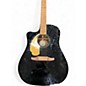 Used Fender REDONDO PLAYER LH Black Acoustic Electric Guitar