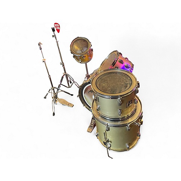 Used Rogers 5 Piece BIG R Cream Drum Kit