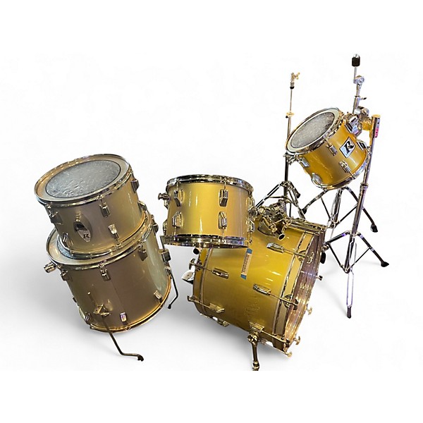 Used Rogers 5 Piece BIG R Cream Drum Kit