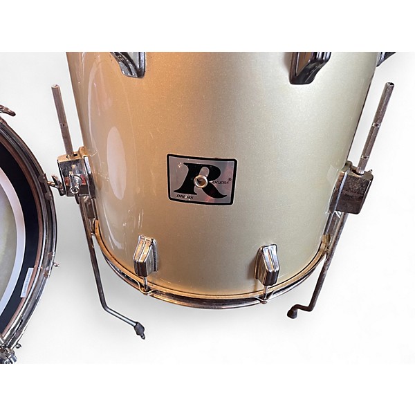 Used Rogers 5 Piece BIG R Cream Drum Kit