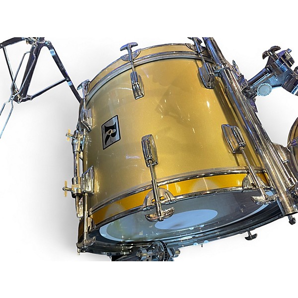 Used Rogers 5 Piece BIG R Cream Drum Kit