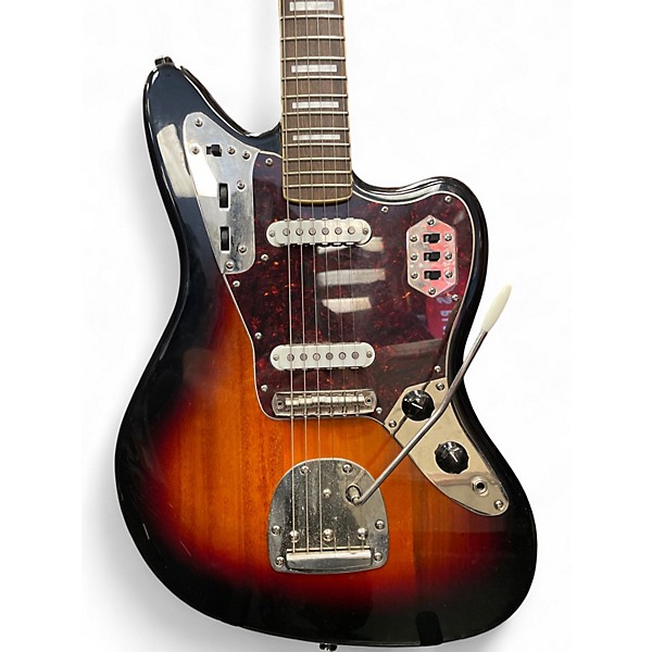 Used Squier Classic Vibe 70's Jaguar 3 Color Sunburst Solid Body Electric Guitar