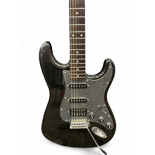 Used Squier Affinity Stratocaster BLACK SPARKLE Solid Body Electric Guitar