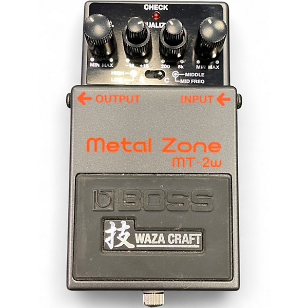 Used BOSS MT2W Metal Zone Waza Craft Effect Pedal