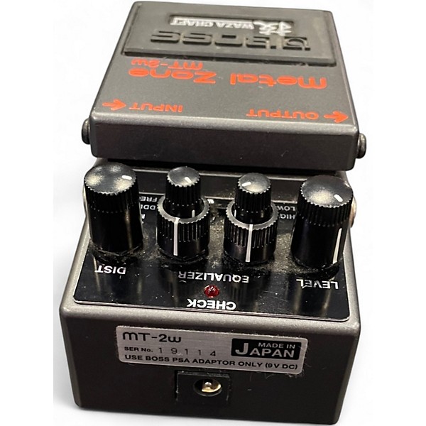 Used BOSS MT2W Metal Zone Waza Craft Effect Pedal