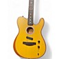 Used Fender ACUSTOSONIC PLAYER TELECASTER Vintage Yellow Acoustic Electric Guitar
