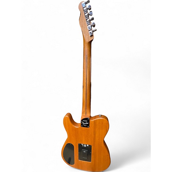 Used Fender ACUSTOSONIC PLAYER TELECASTER Vintage Yellow Acoustic Electric Guitar