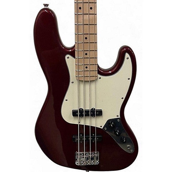 Used Squier Affinity Jazz Bass Candy Apple Red Electric Bass Guitar