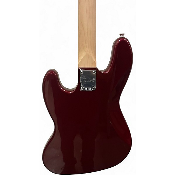 Used Squier Affinity Jazz Bass Candy Apple Red Electric Bass Guitar
