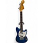 Used Fender MIJ Mustang Sapphire Blue Trans Solid Body Electric Guitar thumbnail