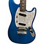 Used Fender MIJ Mustang Sapphire Blue Trans Solid Body Electric Guitar