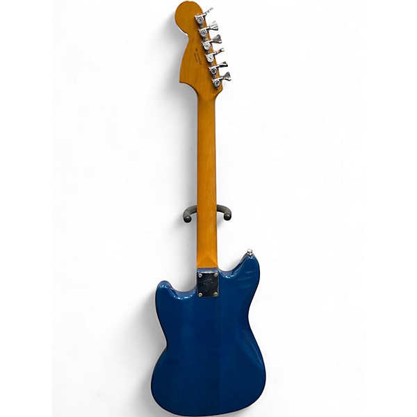 Used Fender MIJ Mustang Sapphire Blue Trans Solid Body Electric Guitar