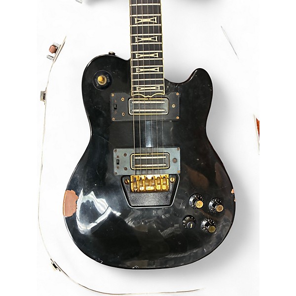 Vintage 1978 Ovation 1978 Ovation UK Preacher Black Solid Body Electric Guitar