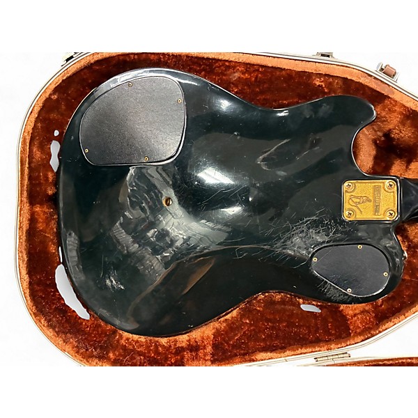 Vintage 1978 Ovation 1978 Ovation UK Preacher Black Solid Body Electric Guitar