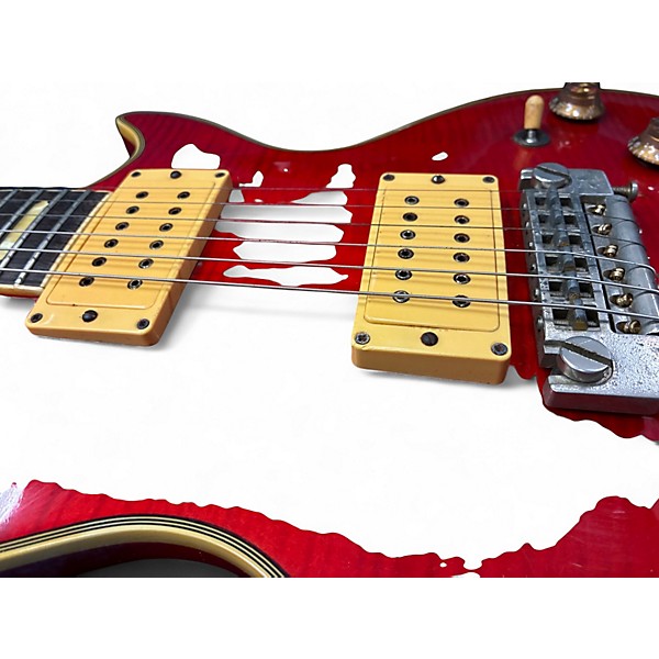 Vintage 1980s Ovation Ultra GP1 Trans Red Solid Body Electric Guitar