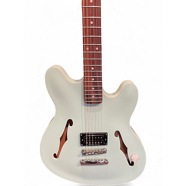 Used Fender Tom Delonge Starcaster Surf Green Hollow Body Electric Guitar