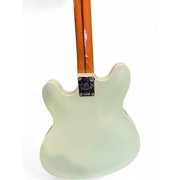 Used Fender Tom Delonge Starcaster Surf Green Hollow Body Electric Guitar