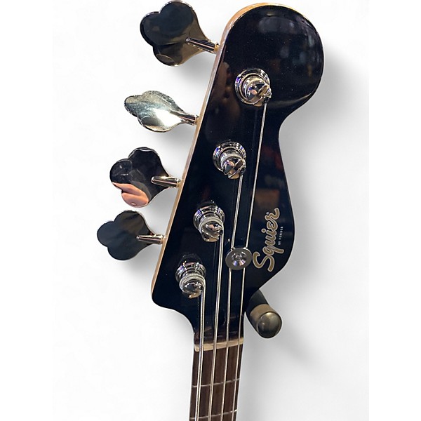 Used Squier Paranormal Rascal Bass Black Electric Bass Guitar