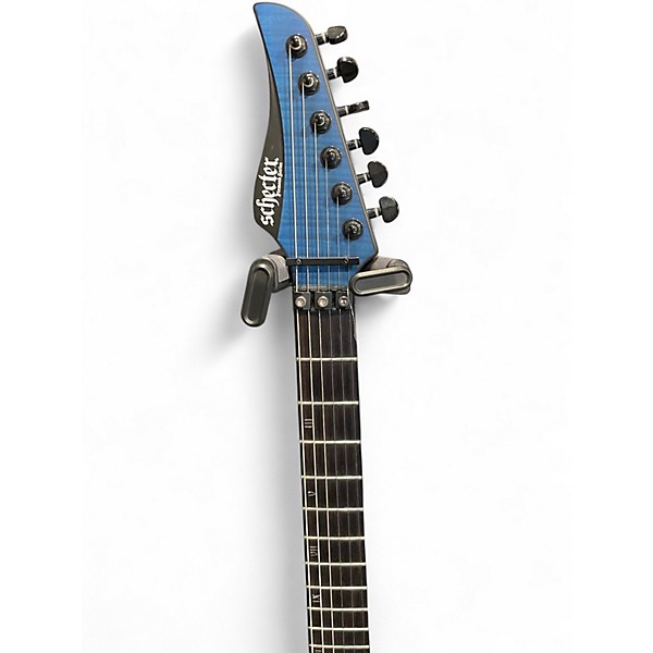 Used Schecter Guitar Research Banshee GT FR6 Blue Solid Body Electric Guitar