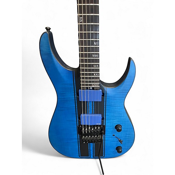 Used Schecter Guitar Research Banshee GT FR6 Blue Solid Body Electric Guitar
