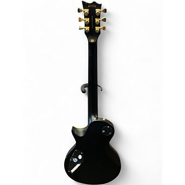 Used ESP LTD EC1000 Deluxe Black and Gold Solid Body Electric Guitar