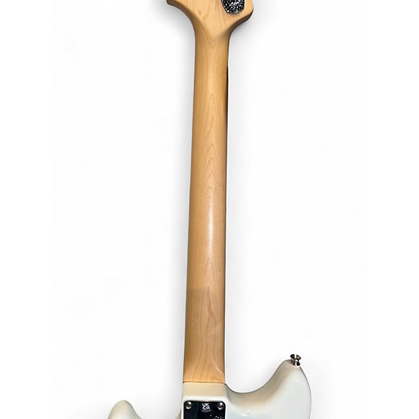Used Fender American Performer Mustang Bass Alpine White Electric Bass Guitar