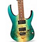 Used Ibanez RG421PB Caribbean Shoreline Flat Solid Body Electric Guitar