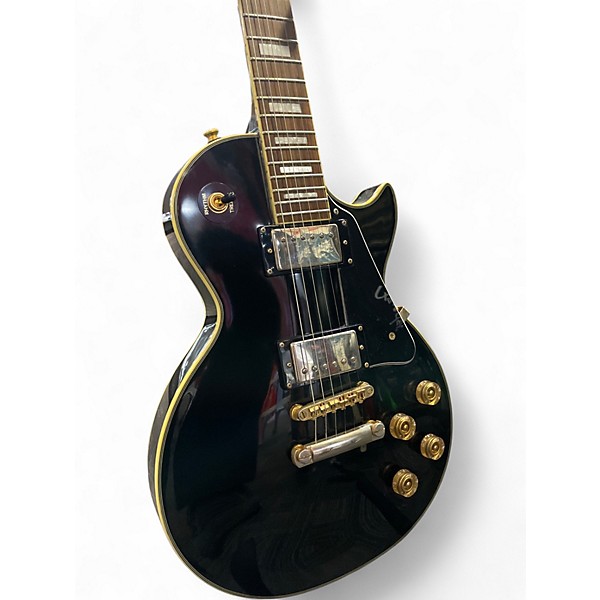 Used Epiphone Les Paul Custom Ebony Solid Body Electric Guitar