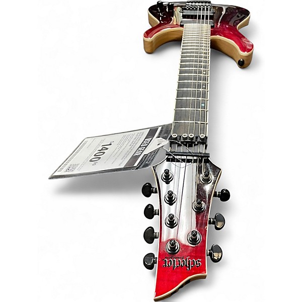 Used Schecter Guitar Research C7 SLS ELITE FR BLOOD BURST Solid Body Electric Guitar