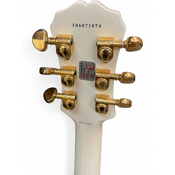 Used Epiphone Les Paul Custom Antique Ivory Solid Body Electric Guitar