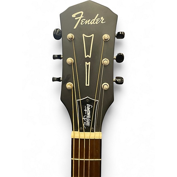 Used Fender Tim Armstrong Hellcat Black and White Acoustic Electric Guitar