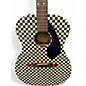 Used Fender Tim Armstrong Hellcat Black and White Acoustic Electric Guitar