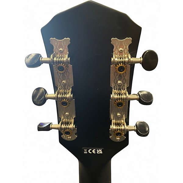 Used Fender Tim Armstrong Hellcat Black and White Acoustic Electric Guitar