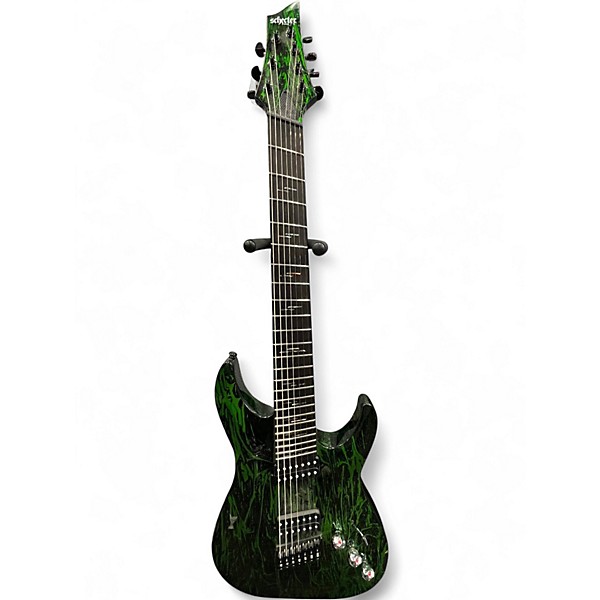 Used Schecter Guitar Research C7 Apocalypse Green Solid Body Electric Guitar