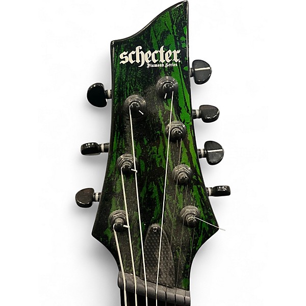 Used Schecter Guitar Research C7 Apocalypse Green Solid Body Electric Guitar