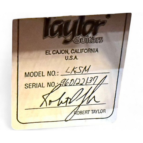 Vintage 1996 Taylor LKSM LEO KOTTKE 12 STRING W/PICKUP NATURAL 12 String Acoustic Electric Guitar