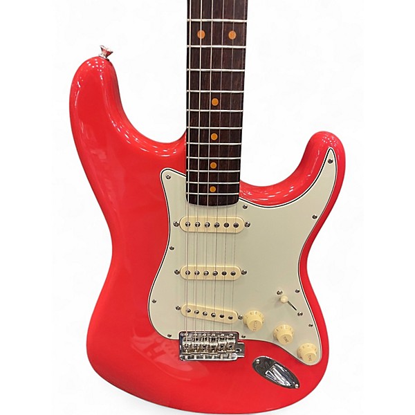 Used Fender american vintage II STRATOCASTER Fiesta Red Solid Body Electric Guitar