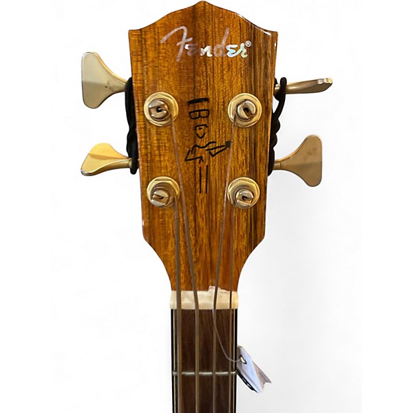 Used Fender VB-NAT Natural Acoustic Bass Guitar