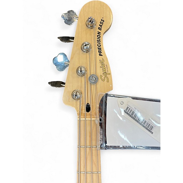 Used Squier Precision Bass Black Electric Bass Guitar