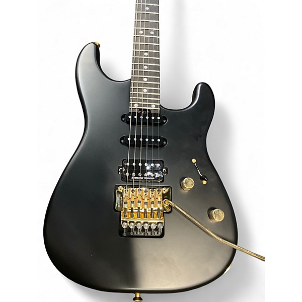 Used Charvel San Dimas Style 1 HSS Black and Gold Solid Body Electric Guitar