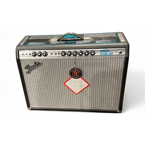 Used Fender 1968 Custom Vibrolux Reverb Tube Guitar Combo Amp
