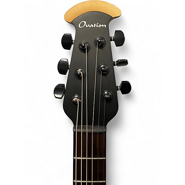 Used Ovation 1898TX ELITE TX Black Acoustic Electric Guitar