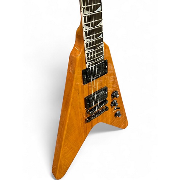 Used Gibson DAVE MUSTAINE FLYING V EXP ANTIQUE NATURAL Solid Body Electric Guitar